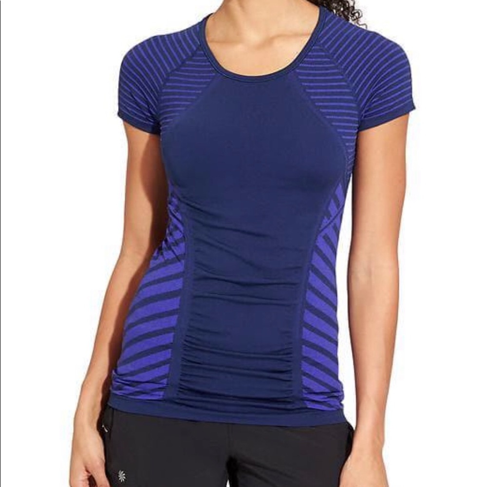 Athleta Fastest Track T/ navy/ med